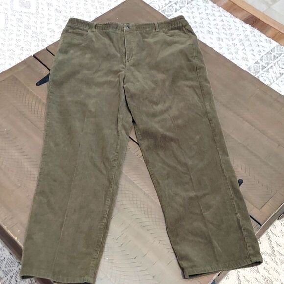 Appleseed's Dark Green Corduroy Pants Sz 14 - Picture 1 of 8